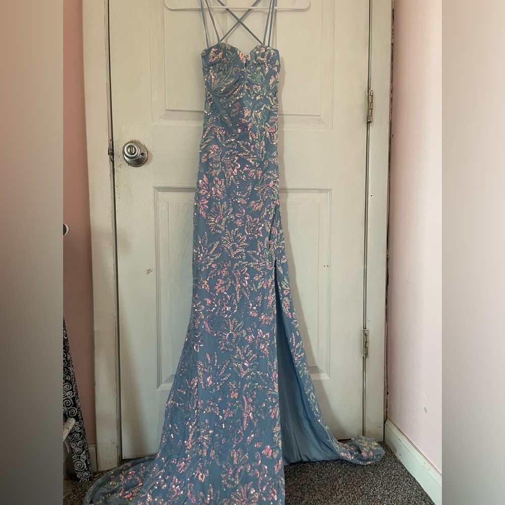 Baby Blue Adjustable dress